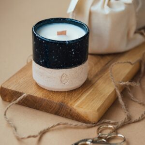 Two-Tone Ceramic Candle
