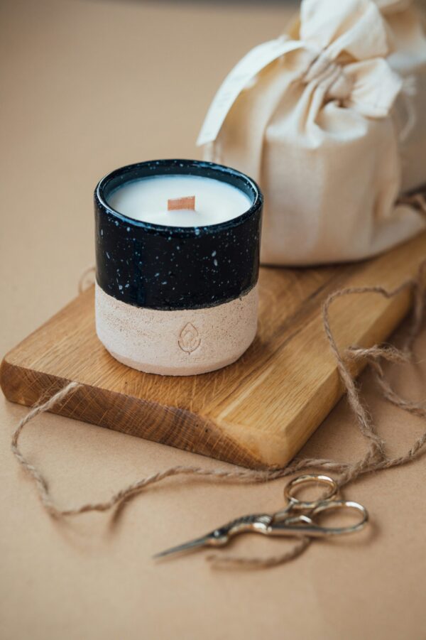 Two-Tone Ceramic Candle